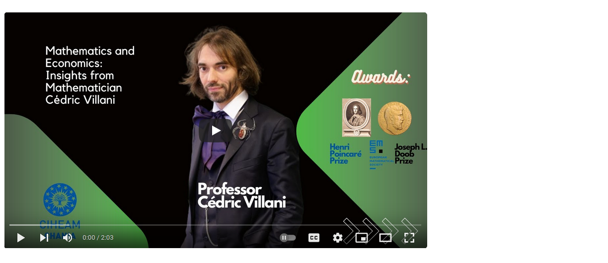 Renowned Mathematician Cedric Villani at MAICh: Connecting Mathematics and Economics!